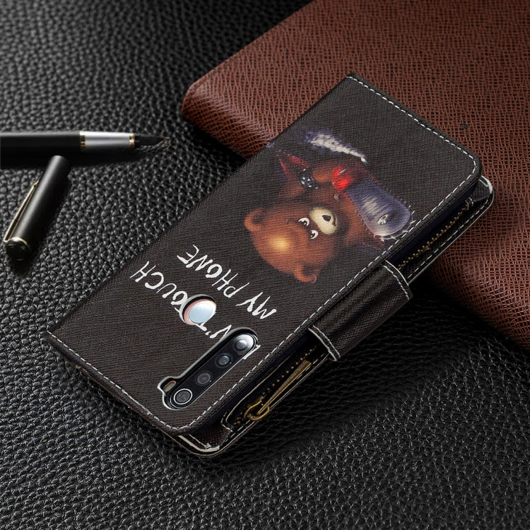 For Xiaomi Redmi Note 8 Colored Drawing Pattern Zipper Horizontal Flip Leather Case with Holder & Card Slots & Wallet