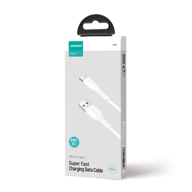 JOYROOM SA26-AC6 Flash Charge Series 100W USB to USB-C / Type-C Fast Charging Data Cable, Cable Length: