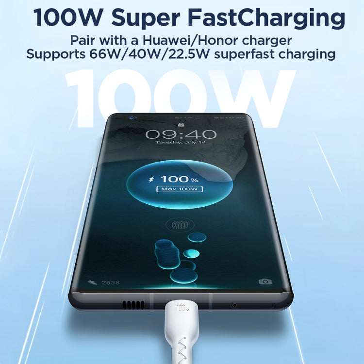 JOYROOM SA26-AC6 Flash Charge Series 100W USB to USB-C / Type-C Fast Charging Data Cable, Cable Length: