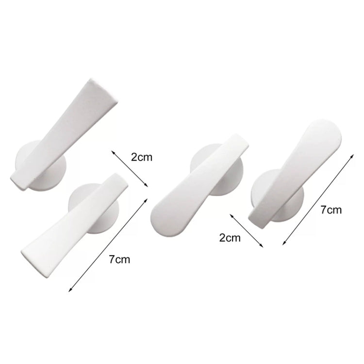 1pair Thickened Flat Hook Door Handle Hook Free Punch Free Installation Curtain Wall Hook