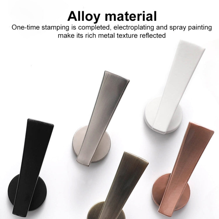 1pair Thickened Flat Hook Door Handle Hook Free Punch Free Installation Curtain Wall Hook