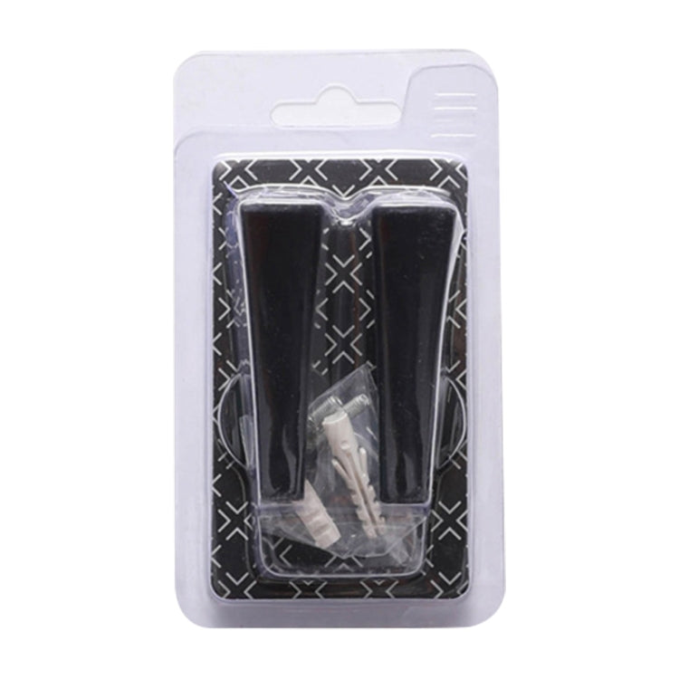 1pair Thickened Flat Hook Door Handle Hook Free Punch Free Installation Curtain Wall Hook