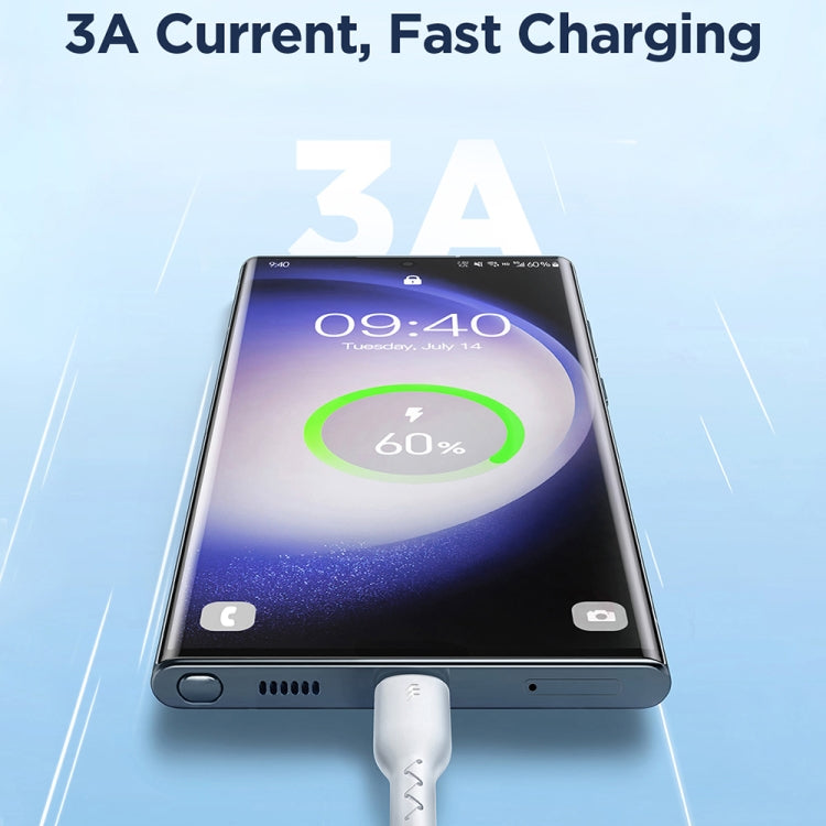 JOYROOM SA26-AC3 Flash Charge Series 3A USB to USB-C / Type-C Fast Charging Data Cable, Cable Length: