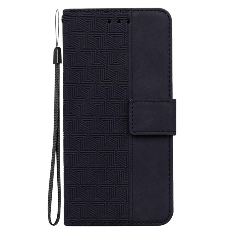 For iPhone 17 Pro Geometric Embossed Leather Phone Case
