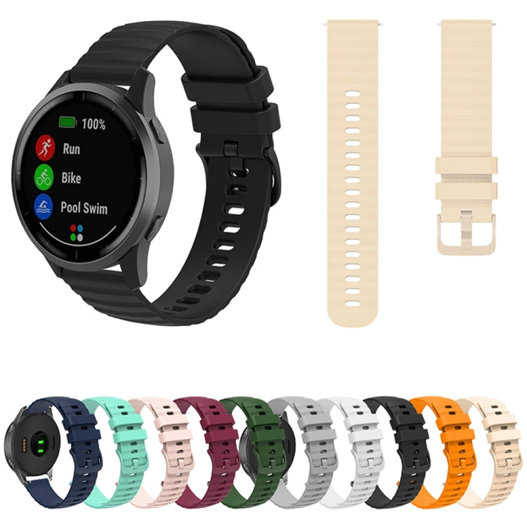 For Huawei Watch 4 / 4 Pro Wavy Dot Pattern Solid Color Silicone Watch Band