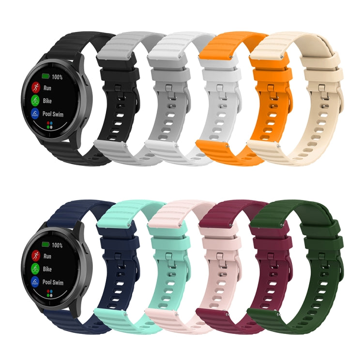 For Huawei Watch 4 / 4 Pro Wavy Dot Pattern Solid Color Silicone Watch Band