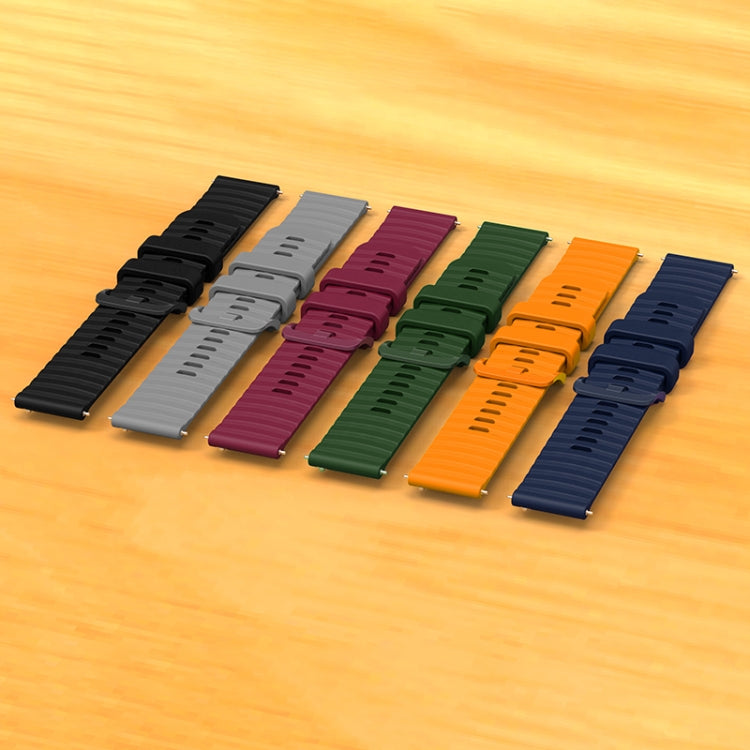 For Huawei Watch 4 / 4 Pro Wavy Dot Pattern Solid Color Silicone Watch Band