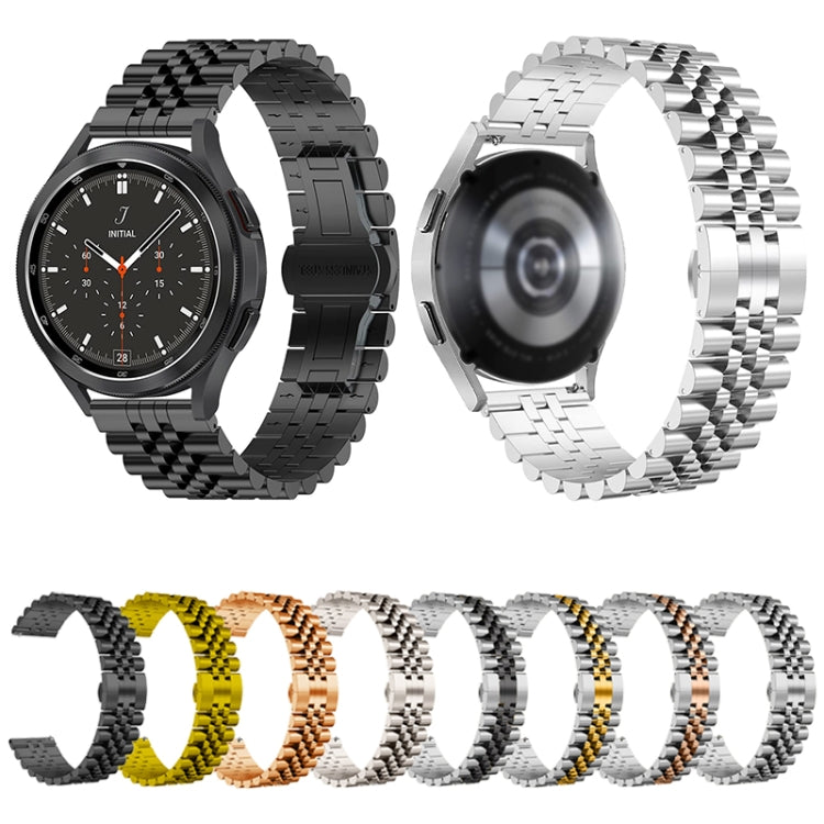 For Huawei Watch 4 / 4 Pro Five Bead Stainless Steel Watch Band