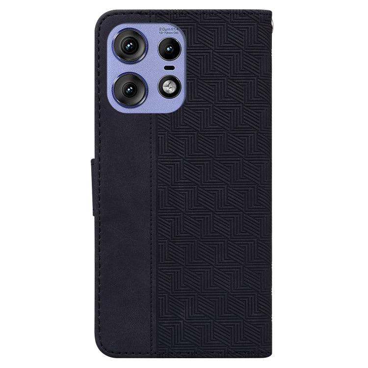 For Motorola Edge 50 Pro Geometric Embossed Leather Phone Case