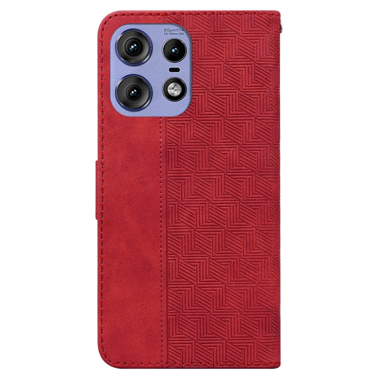 For Motorola Edge 50 Pro Geometric Embossed Leather Phone Case
