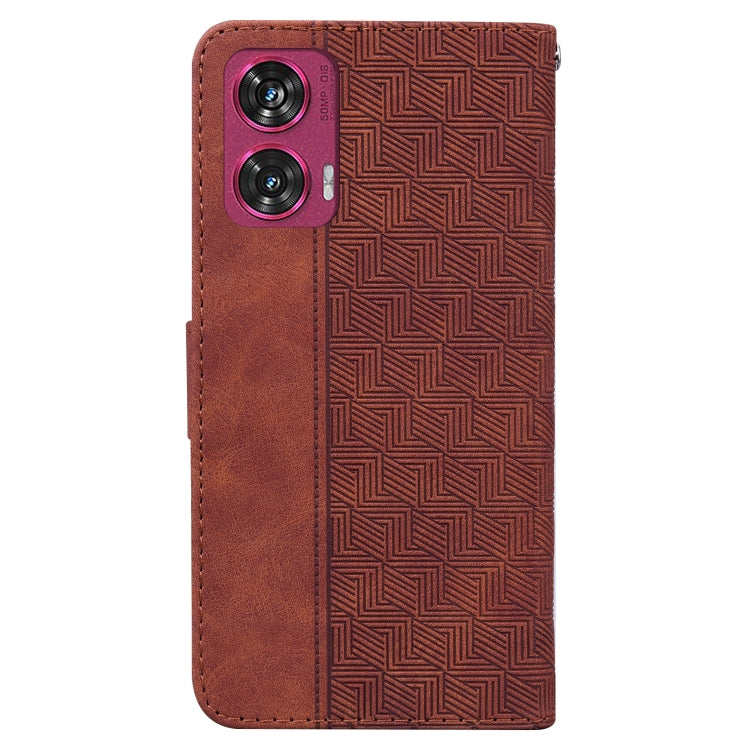 For Motorola Edge 50 Fusion Geometric Embossed Leather Phone Case