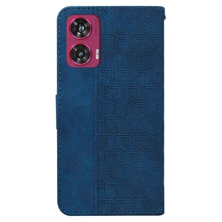 For Motorola Edge 50 Fusion Geometric Embossed Leather Phone Case