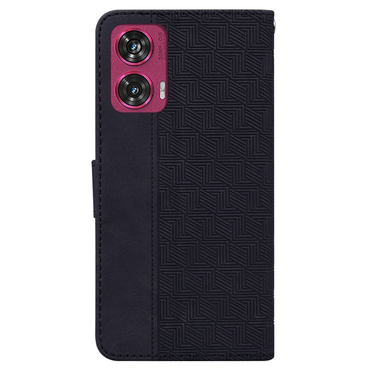 For Motorola Edge 50 Fusion Geometric Embossed Leather Phone Case