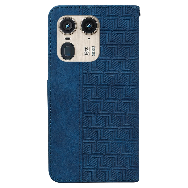For Motorola Edge 50 Ultra Geometric Embossed Leather Phone Case