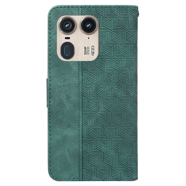For Motorola Edge 50 Ultra Geometric Embossed Leather Phone Case