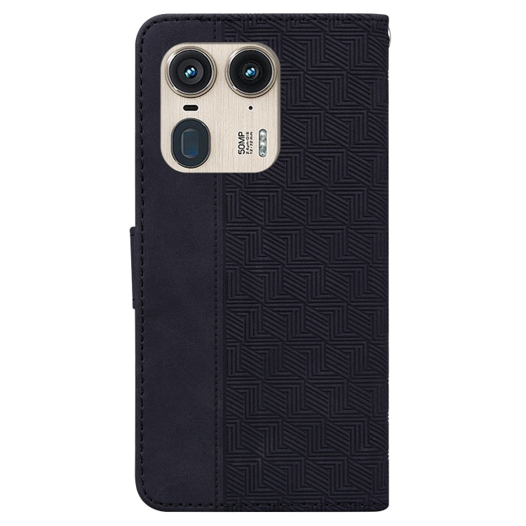 For Motorola Edge 50 Ultra Geometric Embossed Leather Phone Case