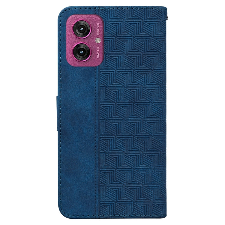For Motorola Moto G55 Geometric Embossed Leather Phone Case