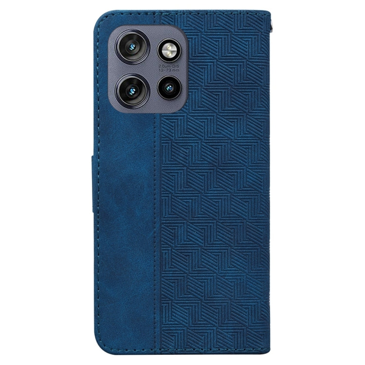 For Motorola Edge 50 Neo 5G Global Geometric Embossed Leather Phone Case