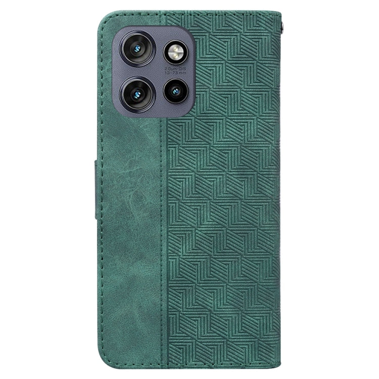 For Motorola Edge 50 Neo 5G Global Geometric Embossed Leather Phone Case
