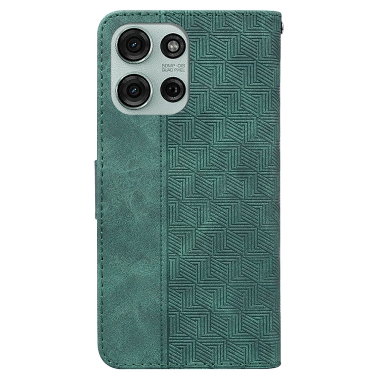 For Motorola Moto G75 5G Geometric Embossed Leather Phone Case