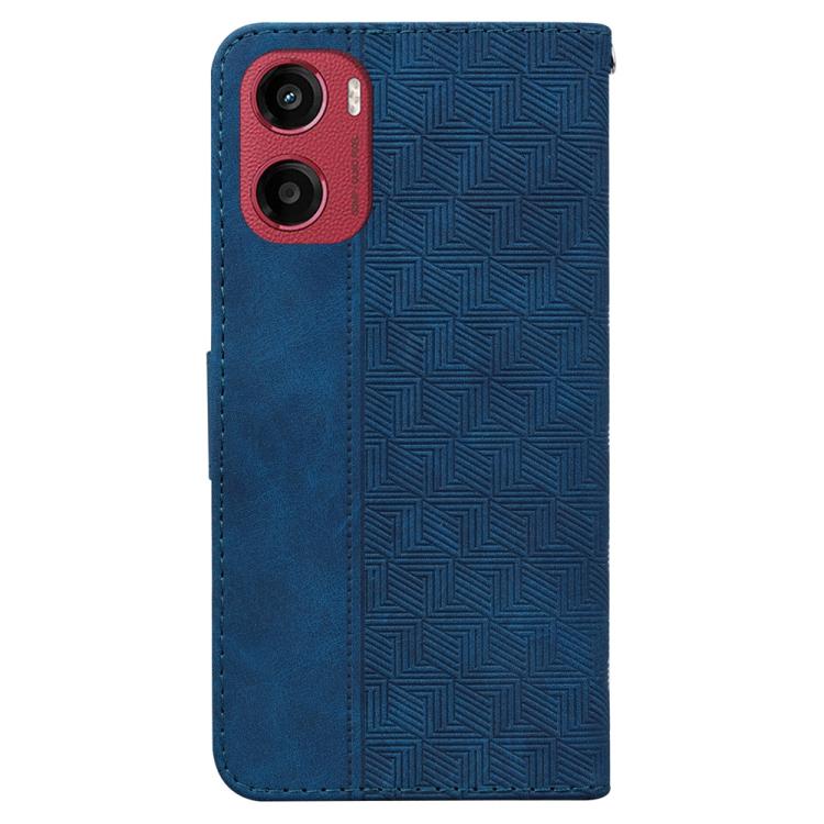 For Motorola Moto G05 / E15 Geometric Embossed Leather Phone Case