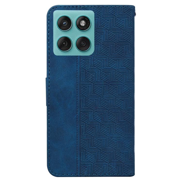 For Motorola Edge 60 Fusion / Edge 5G 2025 Geometric Embossed Leather Phone Case