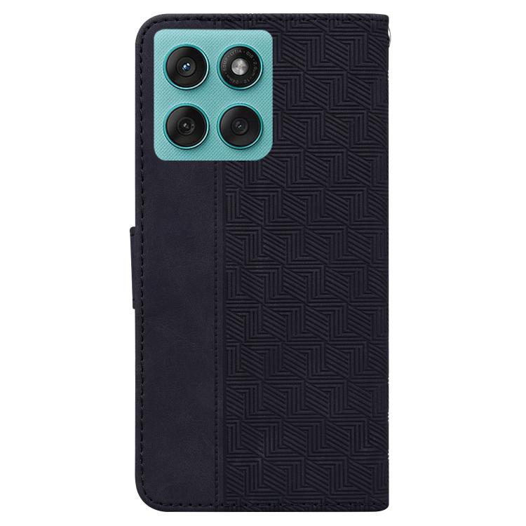 For Motorola Edge 60 Fusion / Edge 5G 2025 Geometric Embossed Leather Phone Case