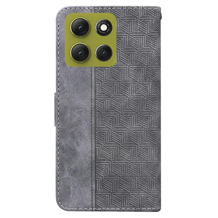 For Motorola Moto G86 5G Geometric Embossed Leather Phone Case