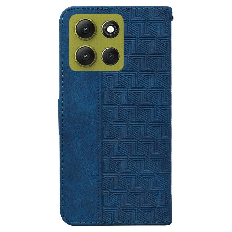 For Motorola Moto G86 5G Geometric Embossed Leather Phone Case
