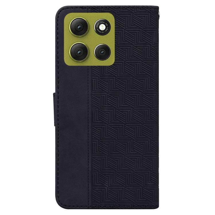 For Motorola Moto G86 5G Geometric Embossed Leather Phone Case