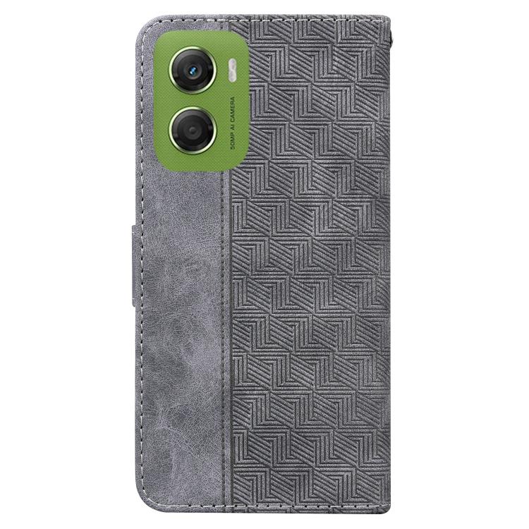 For Motorola Moto G06 4G Geometric Embossed Leather Phone Case