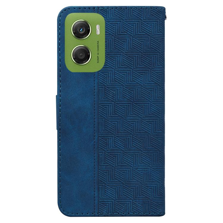 For Motorola Moto G06 4G Geometric Embossed Leather Phone Case
