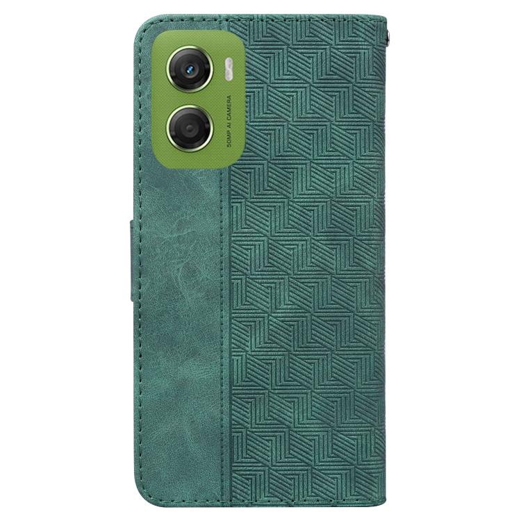 For Motorola Moto G06 4G Geometric Embossed Leather Phone Case