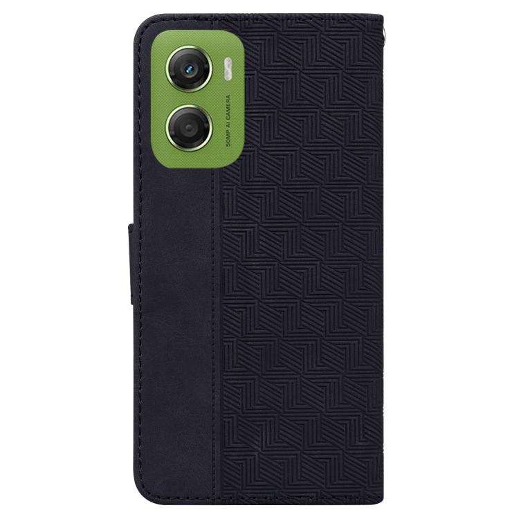 For Motorola Moto G06 4G Geometric Embossed Leather Phone Case
