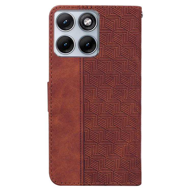For Motorola Edge 70 Fusion 5G Geometric Embossed Leather Phone Case
