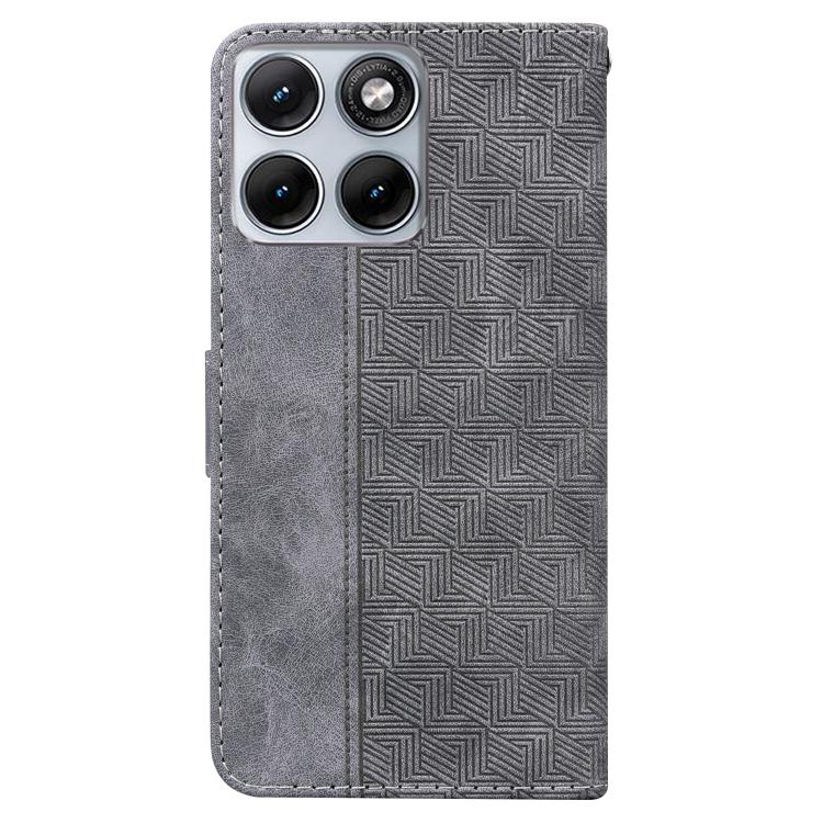 For Motorola Edge 70 Fusion 5G Geometric Embossed Leather Phone Case