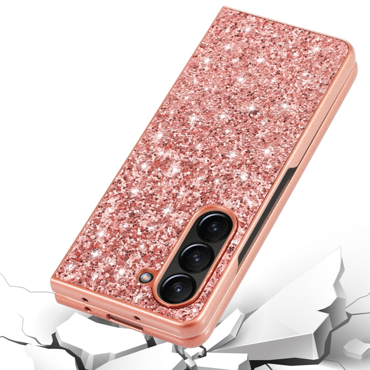 For Samsung Galaxy Z Fold6 Glitter Powder Shockproof TPU Phone Case