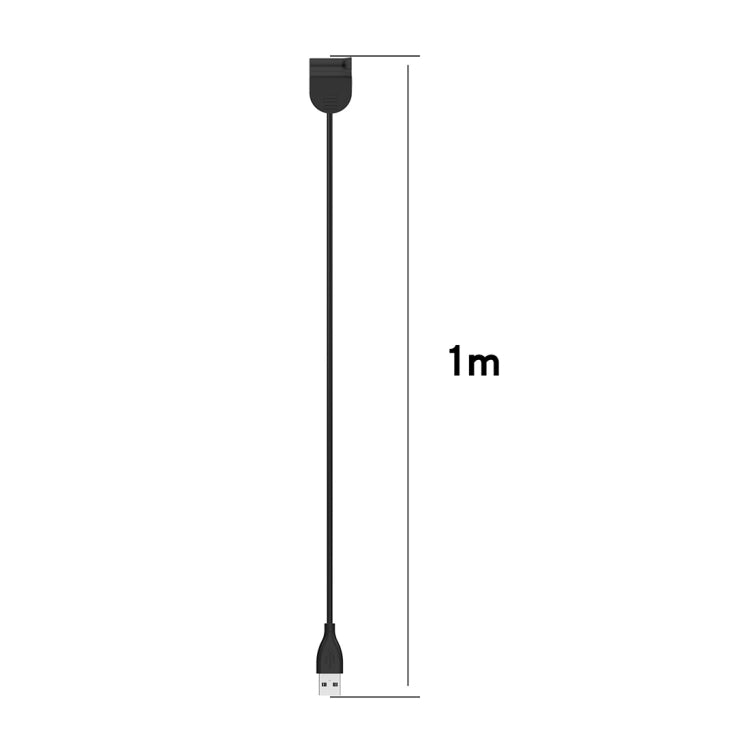 USB Fast Charging Replacement Charger Cable for Xiaomi Band 5/6(CA5446B/CA8856), Cable Length:1m(Black)