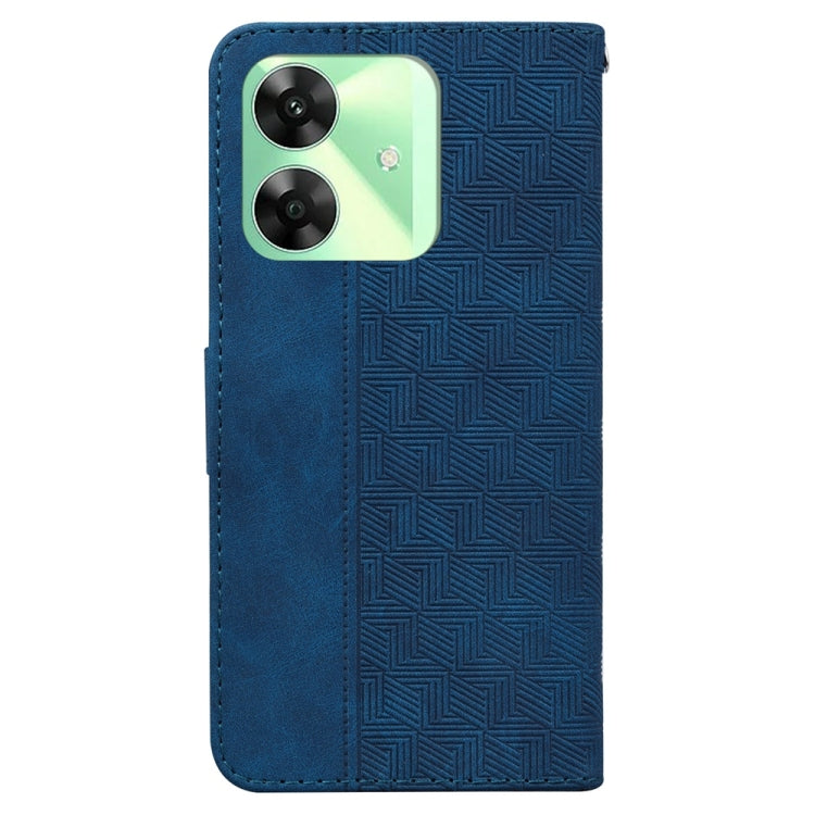 For Realme C61 / C63 / Note 60 Geometric Embossed Leather Phone Case