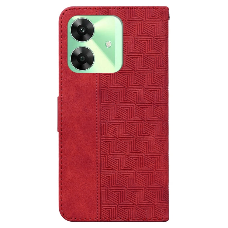 For Realme C61 / C63 / Note 60 Geometric Embossed Leather Phone Case