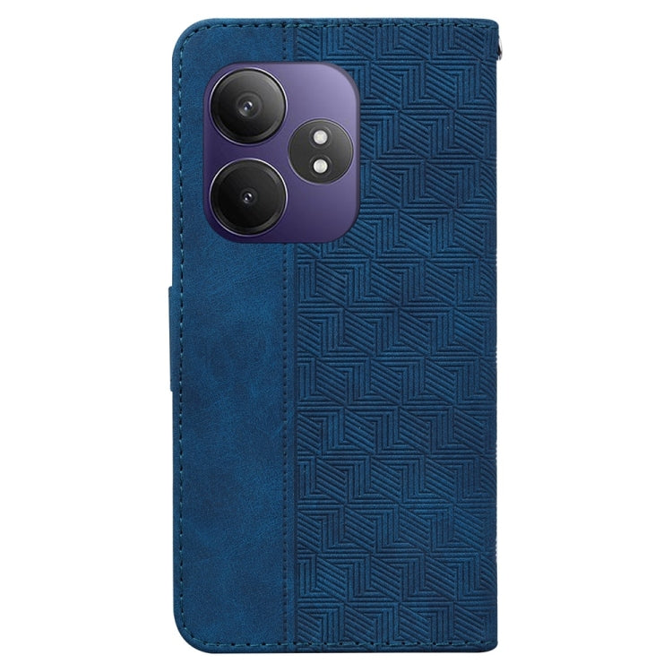 For Realme GT 6 / GT 6T / GT Neo6 Geometric Embossed Leather Phone Case