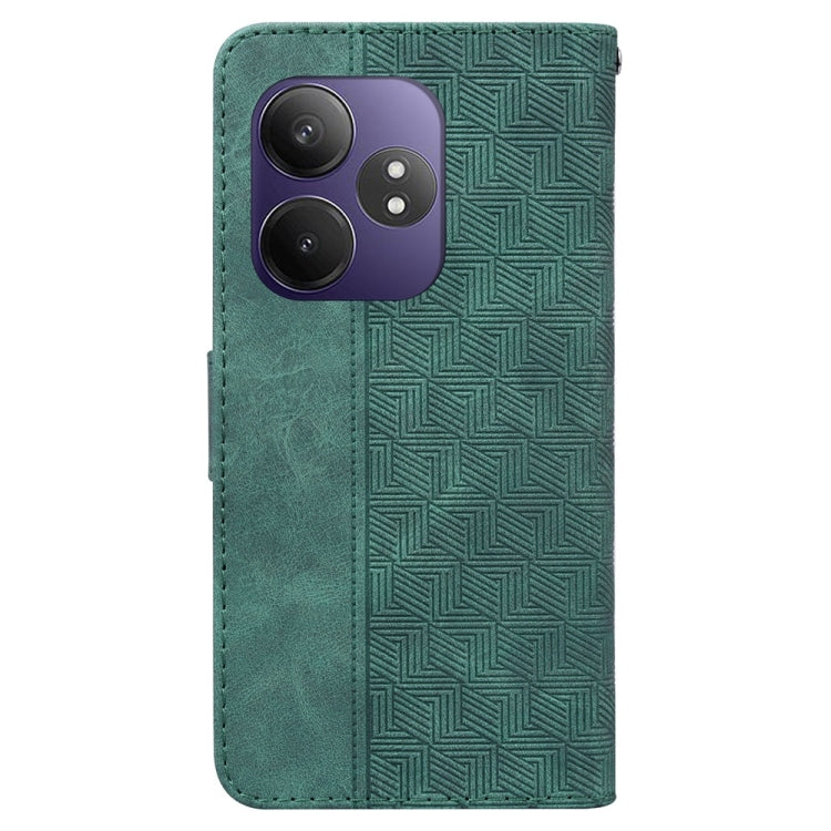 For Realme GT 6 / GT 6T / GT Neo6 Geometric Embossed Leather Phone Case