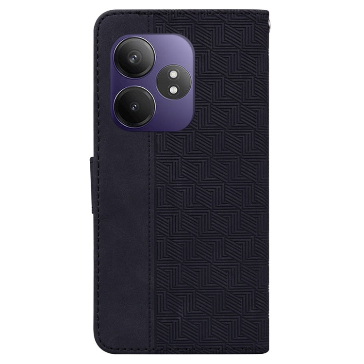 For Realme GT 6 / GT 6T / GT Neo6 Geometric Embossed Leather Phone Case