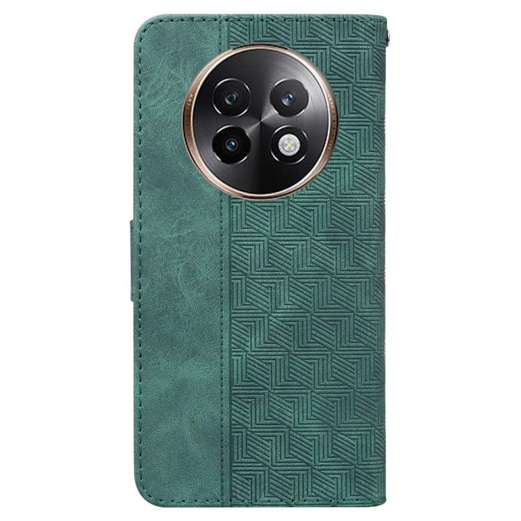 For Realme 13+ Global Geometric Embossed Leather Phone Case