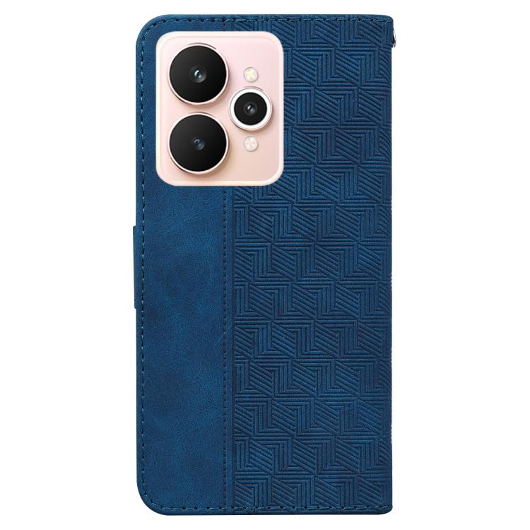 For Realme 15 5G / Realme 15 Pro 5G Geometric Embossed Leather Phone Case