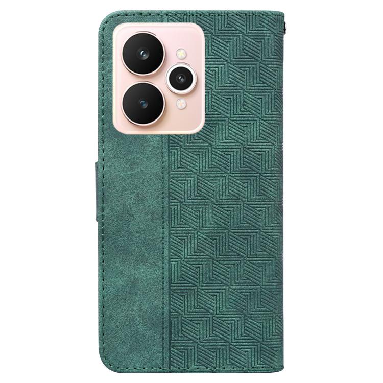 For Realme 15 5G / Realme 15 Pro 5G Geometric Embossed Leather Phone Case