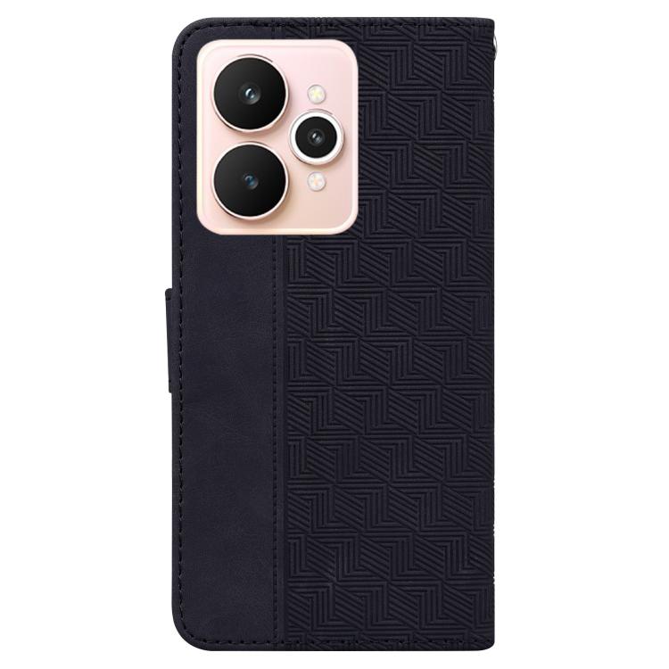 For Realme 15 5G / Realme 15 Pro 5G Geometric Embossed Leather Phone Case