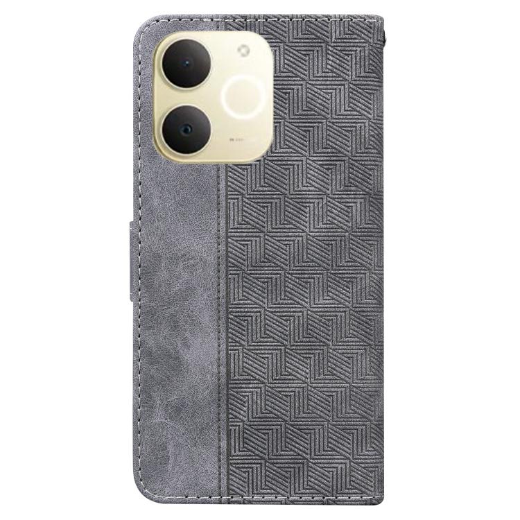 For Realme Narzo 80 Lite 4G / C71 India Geometric Embossed Leather Phone Case