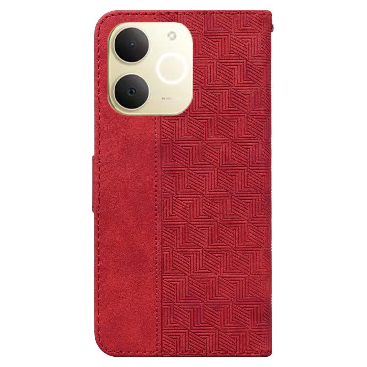 For Realme Narzo 80 Lite 4G / C71 India Geometric Embossed Leather Phone Case