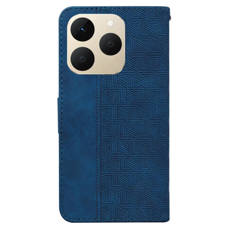 For Realme 15T 5G Geometric Embossed Leather Phone Case